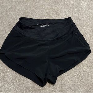 Outdoor Voices Jet Black Athletic Shorts